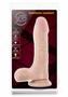 X5 Southern Comfort Dildo With Balls 8.5in - Vanilla
