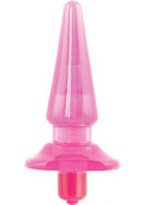 B Yours Basic Vibrating Butt Plug - Pink