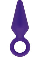 Luxe Candy Rimmer Silicone Butt Plug - Medium - Purple