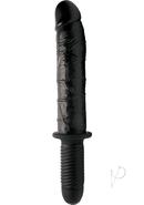 Master Series Violator Xl Vibrating Dildo Thruster - Black