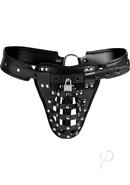 Strict Safety Net Male Chastity Belt - Black