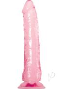 Adam And Eve Pink Jelly Realistic Dildo 8.25in - Pink