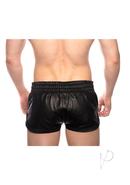 Prowler Red Leather Sport Shorts - Large - Black