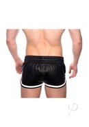 Prowler Red Leather Sport Shorts - Xsmall - Black/white