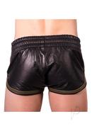 Prowler Red Leather Sport Shorts - Xlarge - Black/green