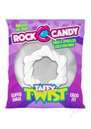 Rock Candy Taffy Twist Cock Ring - White