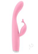 Luxe Skye Silicone Rechargeable Slim Rabbit Vibrator - Pink