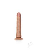 Realrock Slim Realistic Dildo With Suction Cup 8in - Caramel