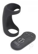 Trinity Men 7x G-shaft Silicone Rechargeable Cock Ring With...