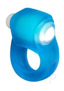 Glowdick Silicone Cockring With Led - Blue Ice