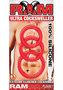 Ram Ultra Cocksweller Silicone Cock Rings -red