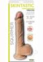 Skinsations Squirmer Rechargeable Vibrating Silicone Dildo 7.5in - Vanilla