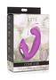 Inmi 5x Come Hither Rechargeable Silicone Vibrator With Remote Control - Purple