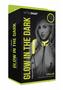 Whipsmart Glow In The Dark Collar With Nipple Clips And Leash - Green