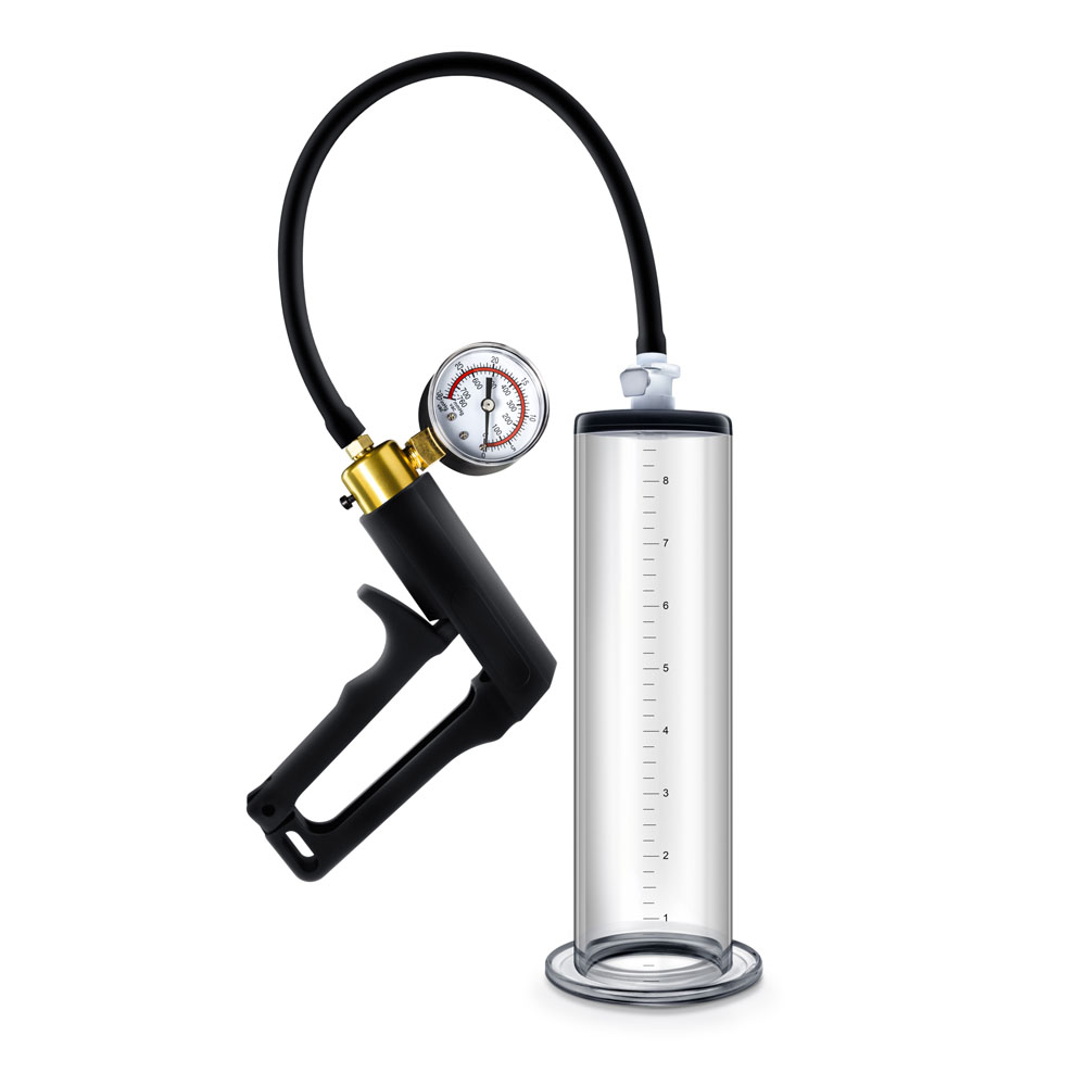 Performance - Vx7 Vacuum Penis Pump With Brass Trigger & Pressure Gauge - Clear - Image 3