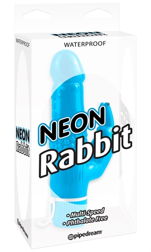Neon Luv Touch Rabbit Vibe - Blue - Image 2