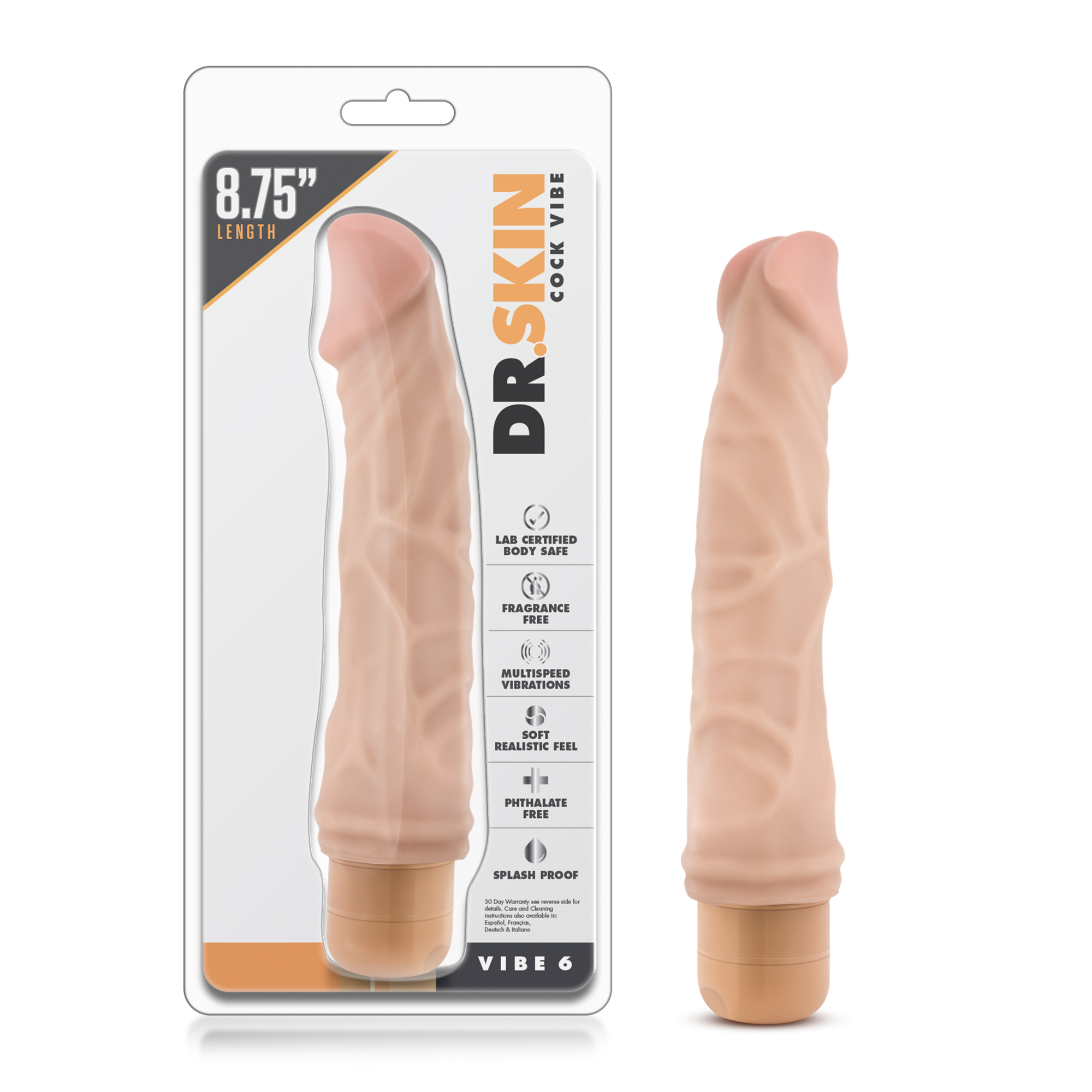 Dr. Skin - Cock Vibe 6 - Beige - Image 3