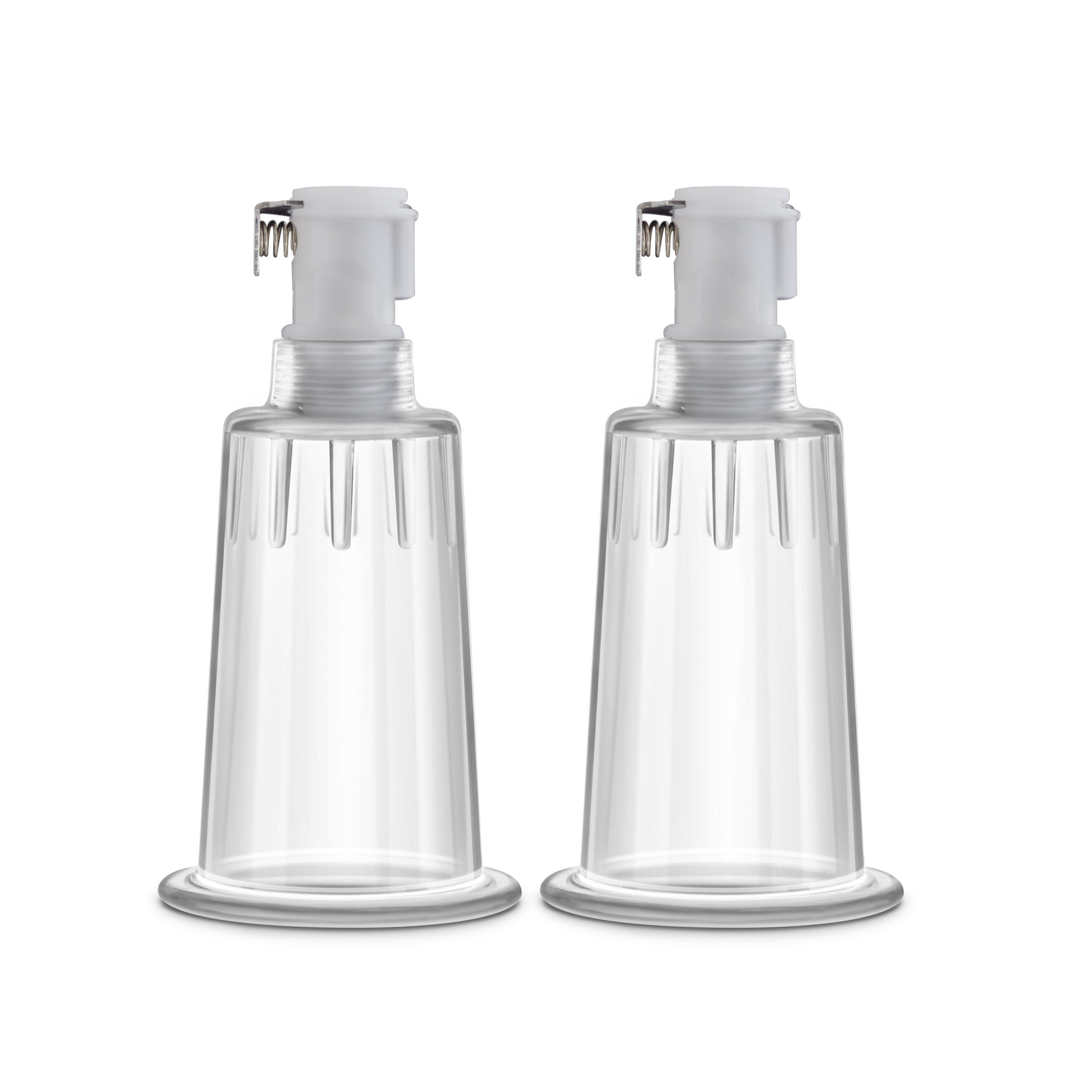 Temptasia Nipple Pumping Cylinders Set of 2 (1 Inch Diameter) - Clear - Image 2