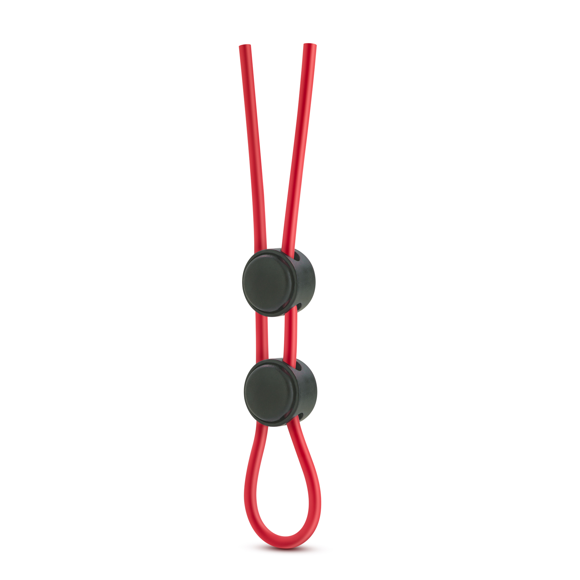 Stay Hard - Silicone Double Loop Cock Ring - Red - Image 3