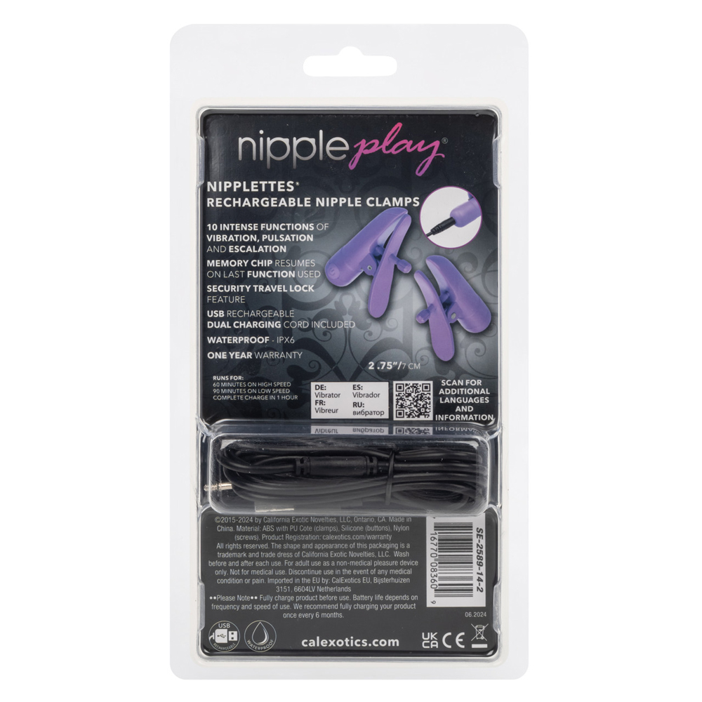 Nipple Play - Nipplettes - Purple Rechargeable - Image 4