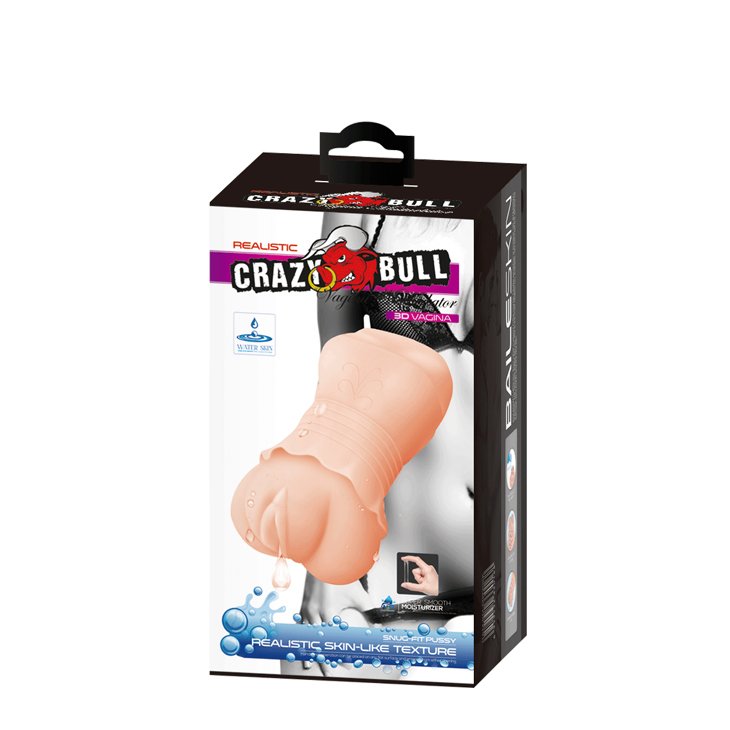 Crazy Bull No Lube Masturbator Sleeve - Realistic Pussy Skin-Like Texture - Image 4