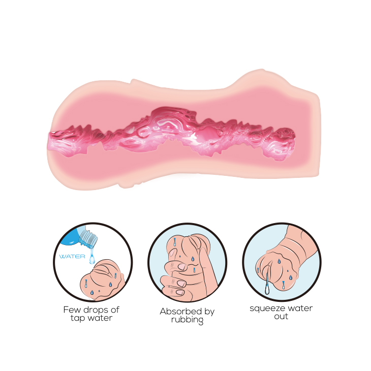 Crazy Bull No Lube Masturbator Sleeve - Realistic Pussy Skin-Like Texture - Image 6