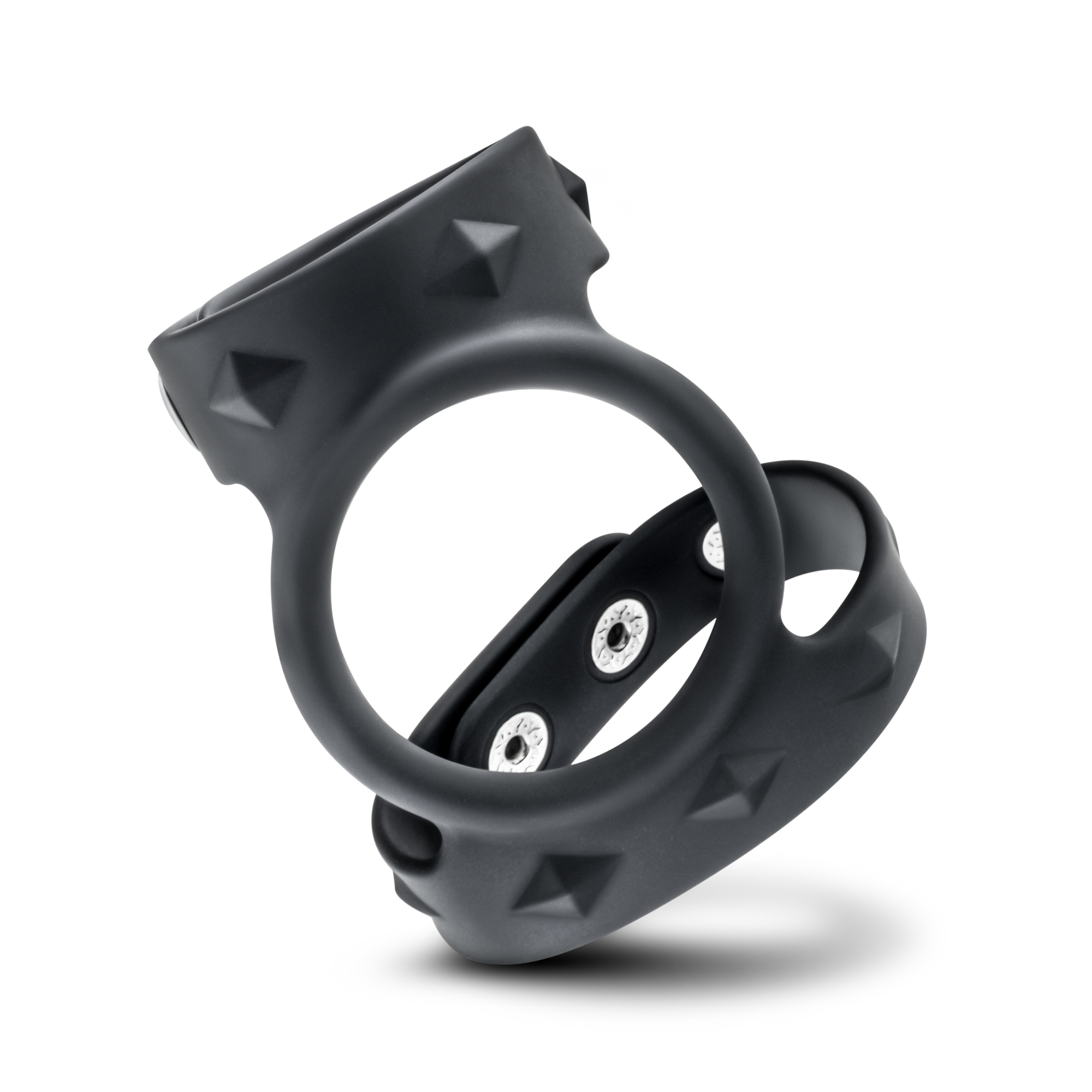 Performance - Vs8 - Silicone Double Cock & Ball Strap - Black - Image 6