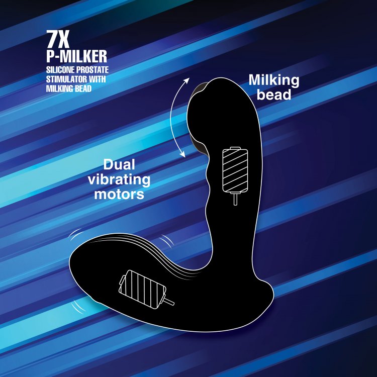 7x P-Milker Silicone Prostate Stimulator With Milking Bead - Image 4