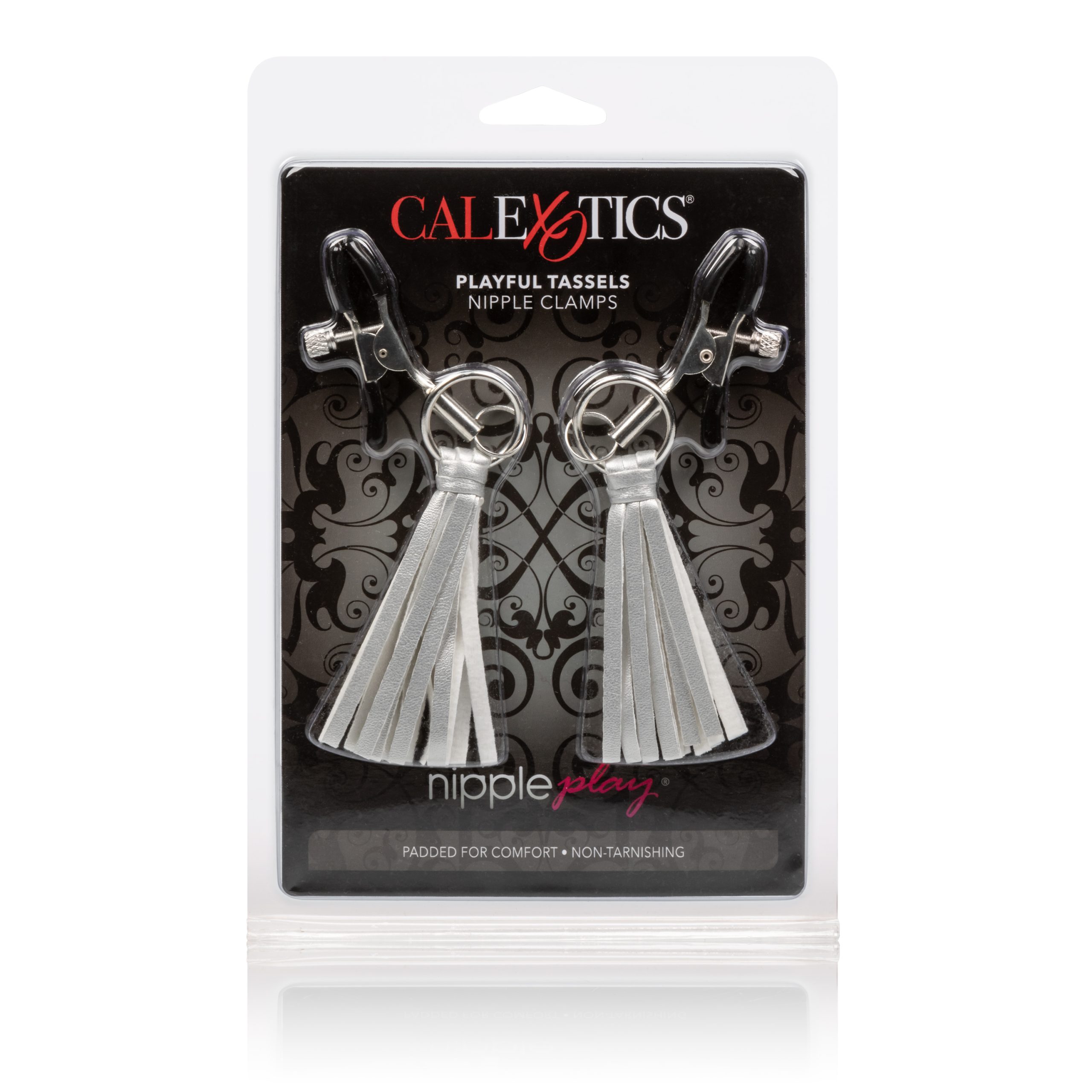 Nipple Play Playful Tassels Nipple Clamps - Silver - Image 2