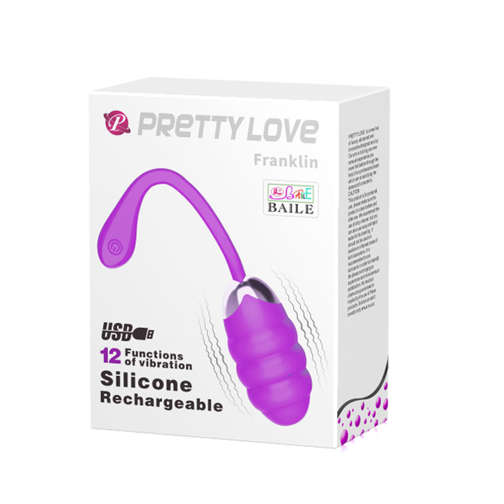 Pretty Love Franklin Rechargeable Egg Vibe - Purple - Image 4