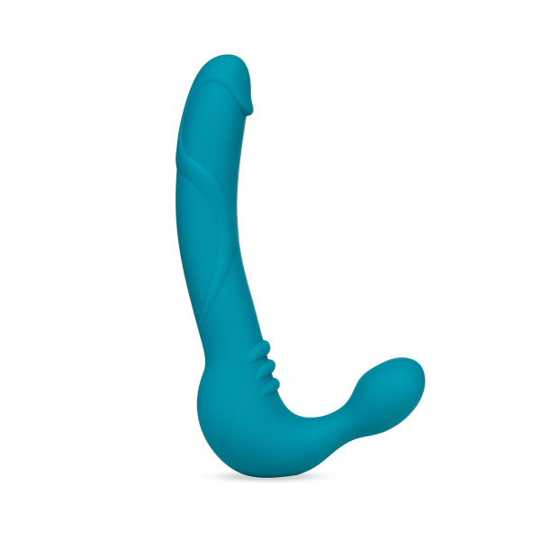 Temptasia - Luna - Strapless Silicone Dildo - Teal - Image 4
