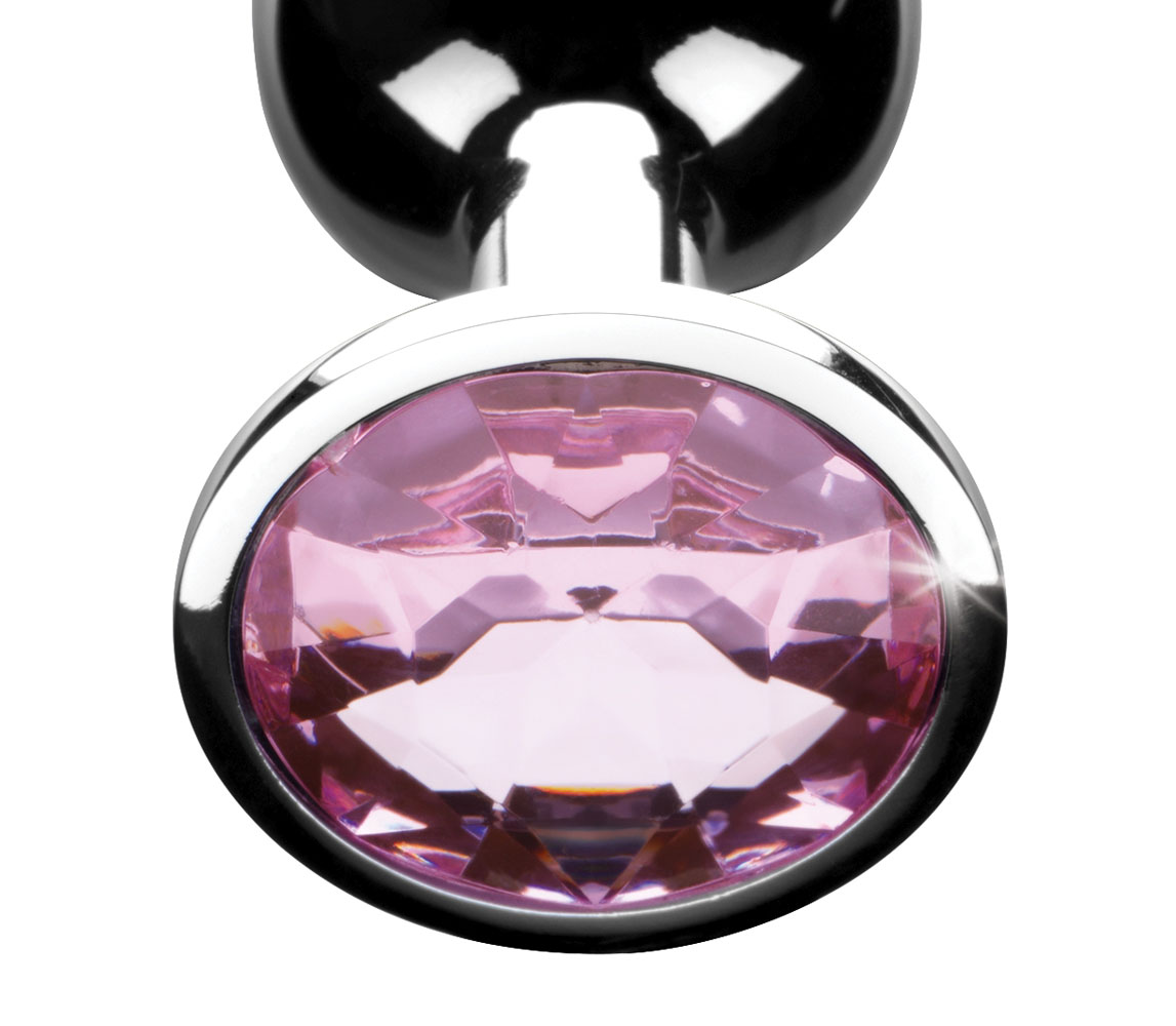 Pink Gem Anal Plug - Small - Image 4