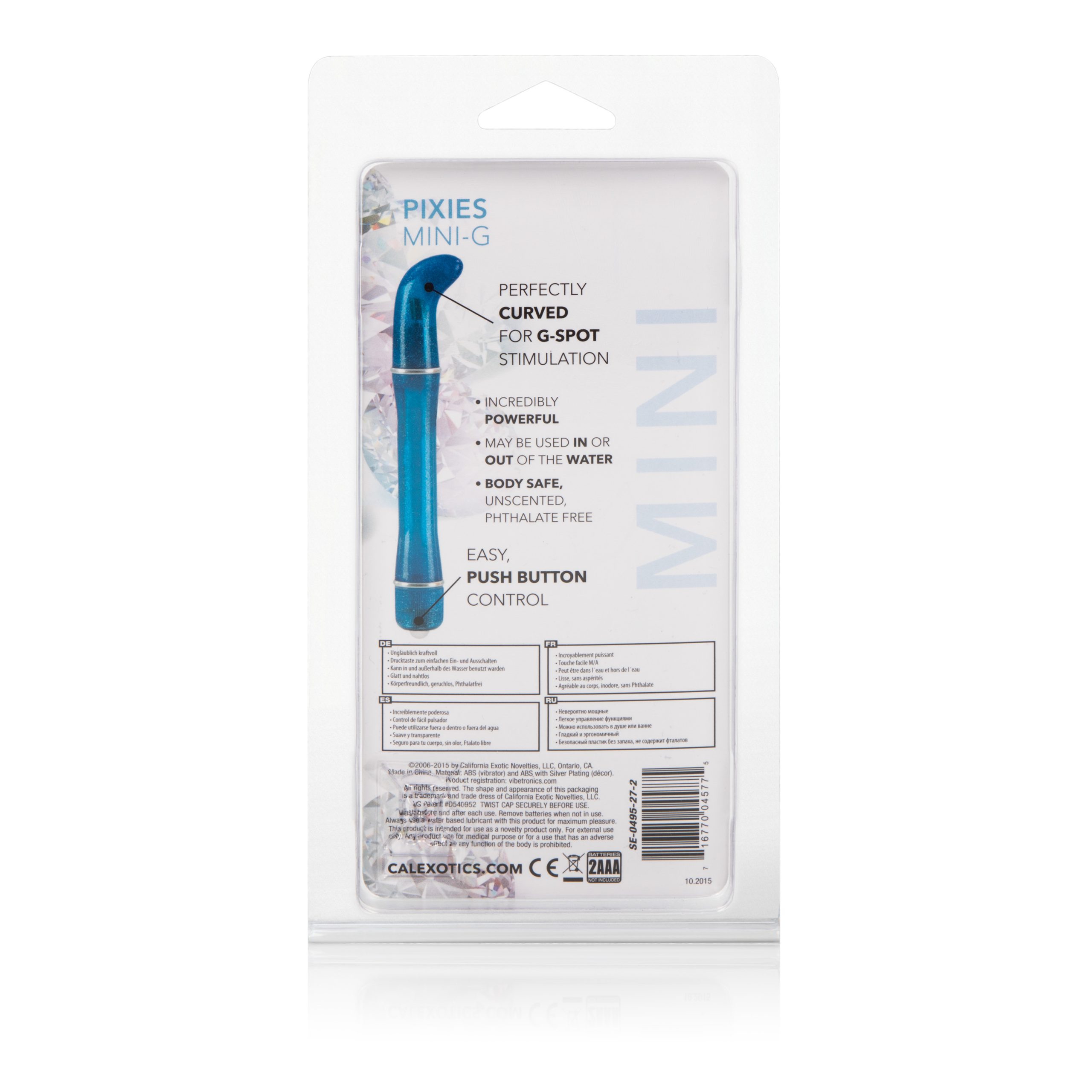 Pixies Mini G Waterproof Vibe - Blue - Image 2