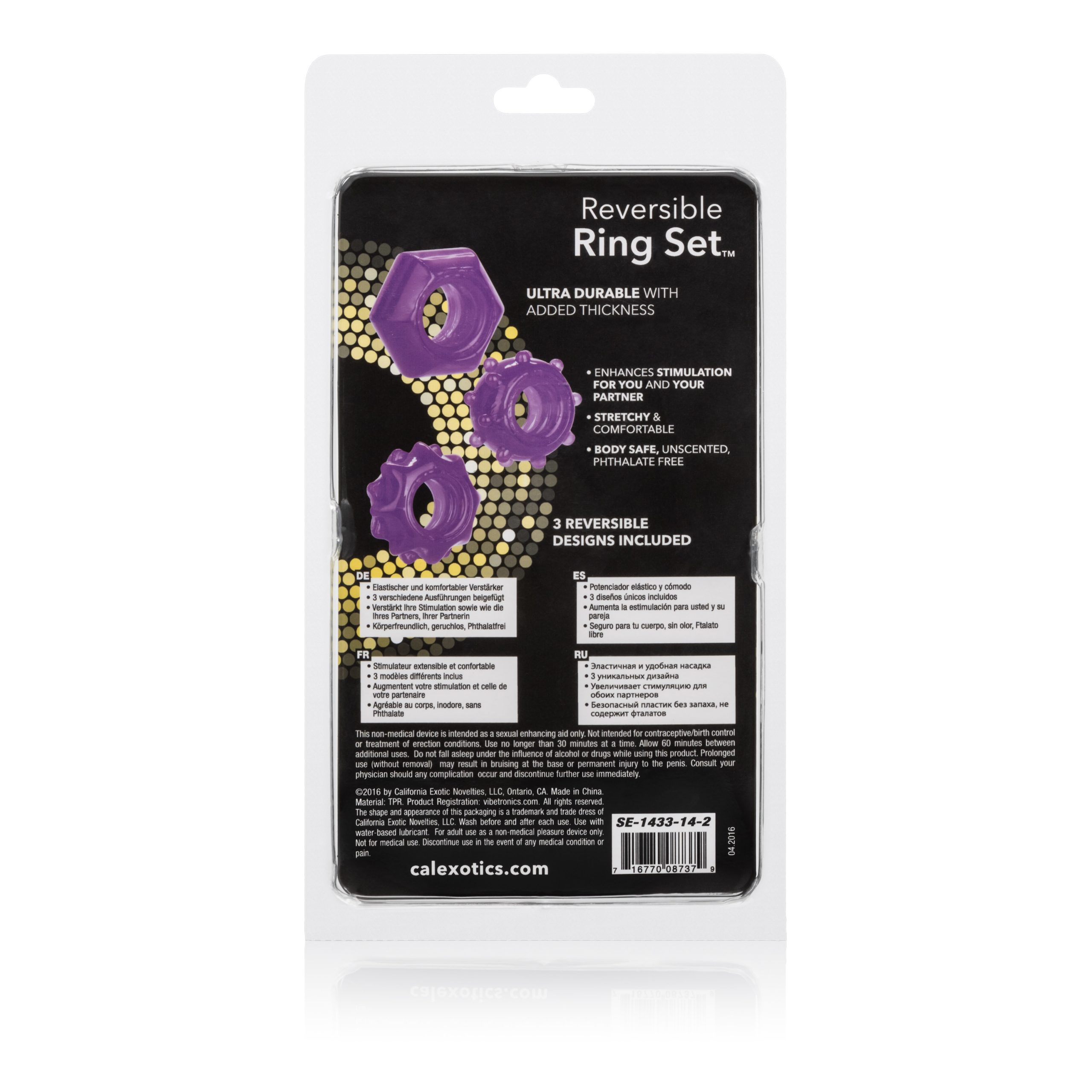 Reversible Ring Set - Purple - Image 6