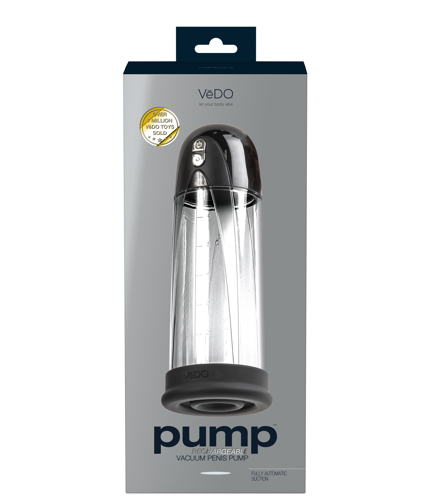 Pump Rechargeable Vacuum Penis - Just Black - Image 5