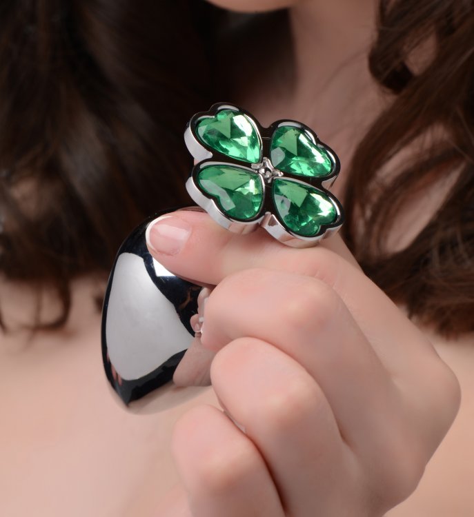 Lucky Clover Gem Anal Plug - Small - Image 4