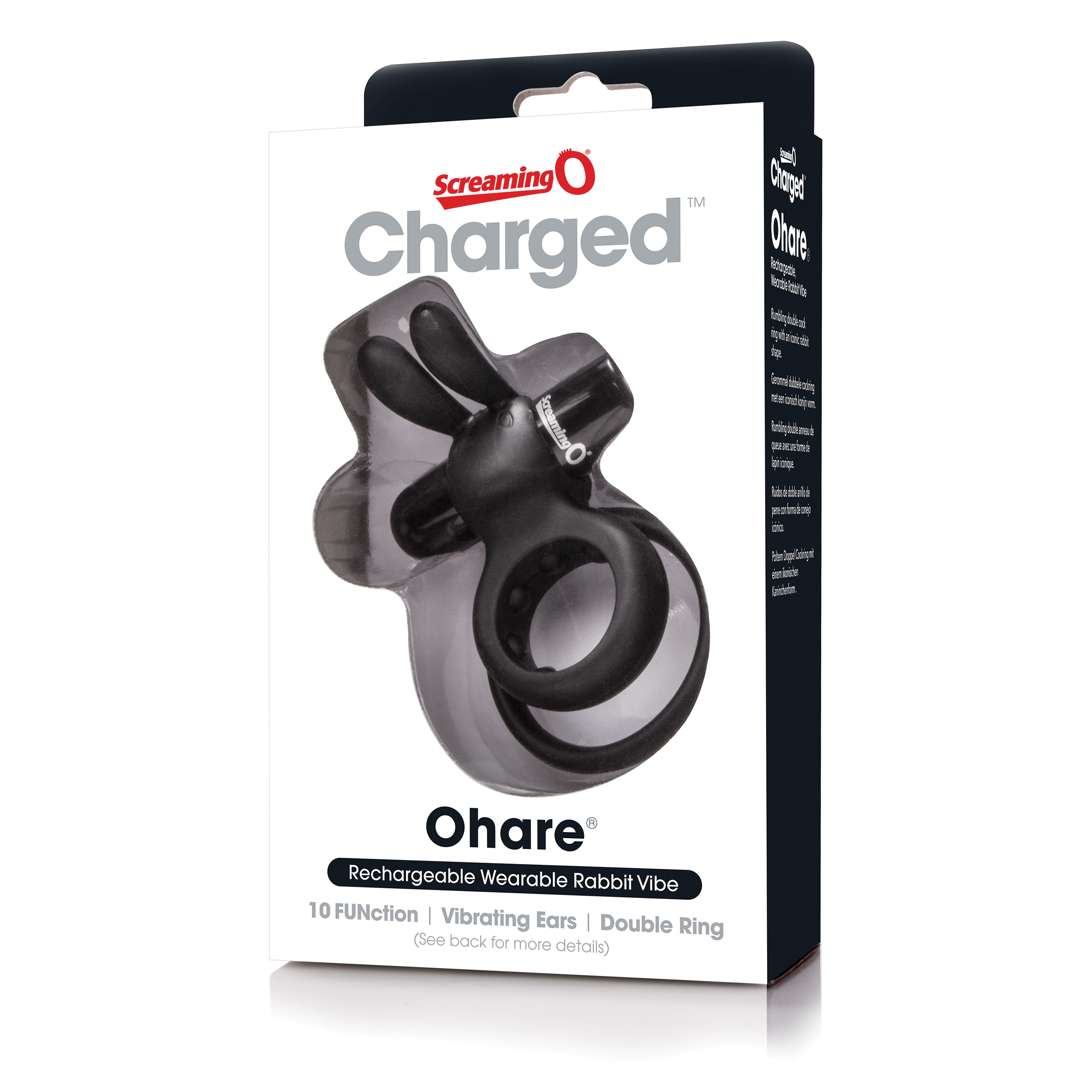 Charged Ohare Rechargeable Rabbit Vibe - Black - Image 4