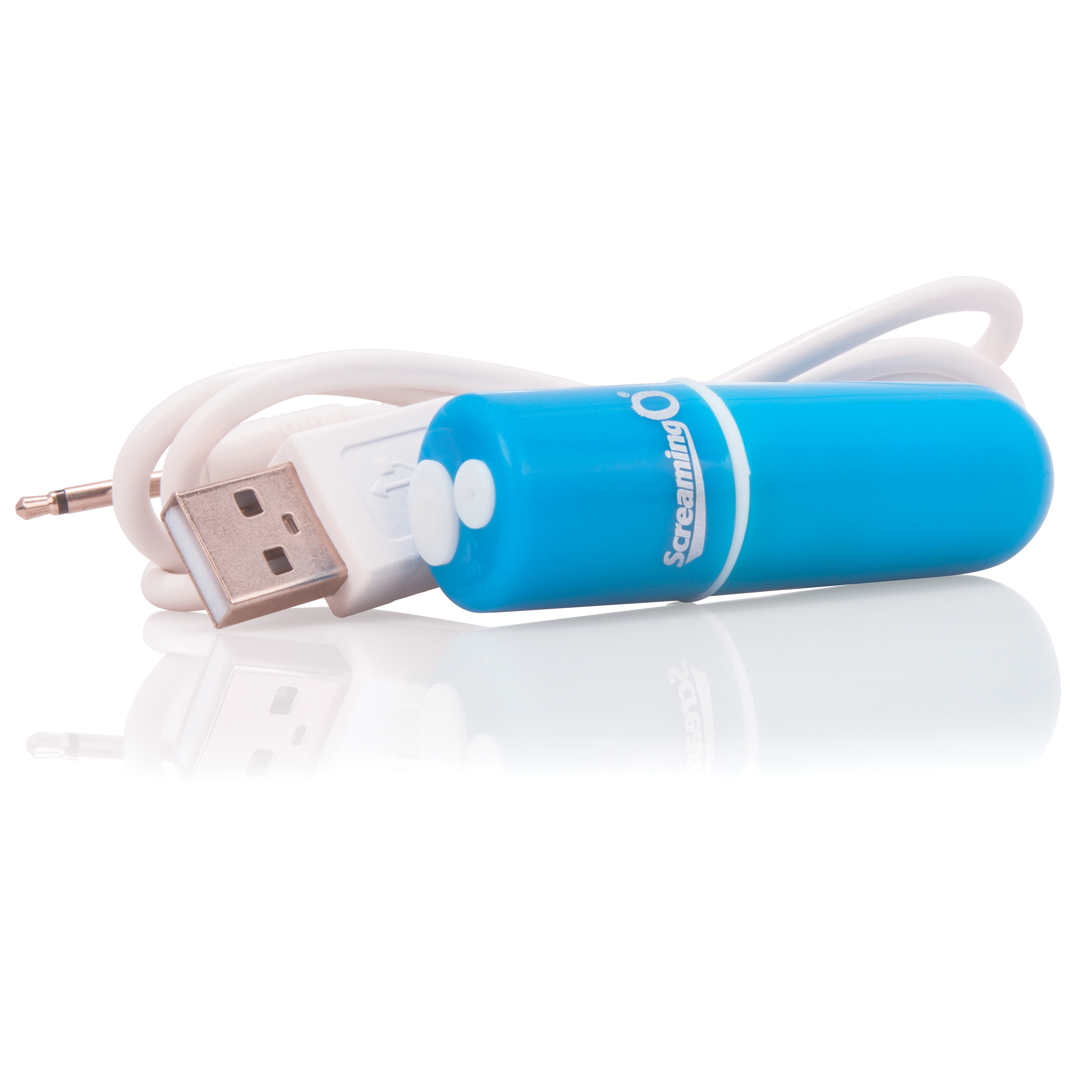 Charged Vooom Rechargeable Bullet Vibe - Blue - Image 4