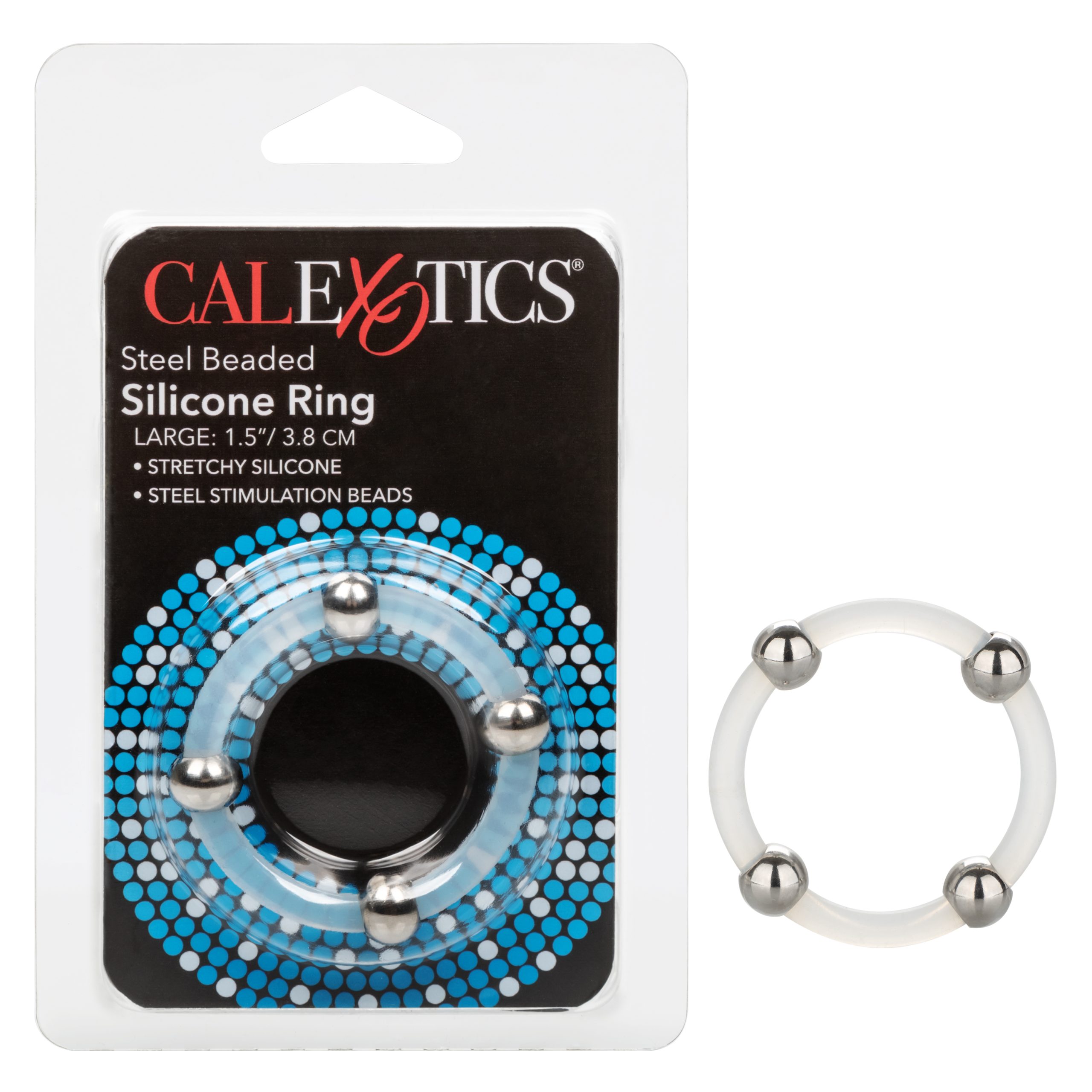 Steel Beaded Silicone Ring - Large - Image 4