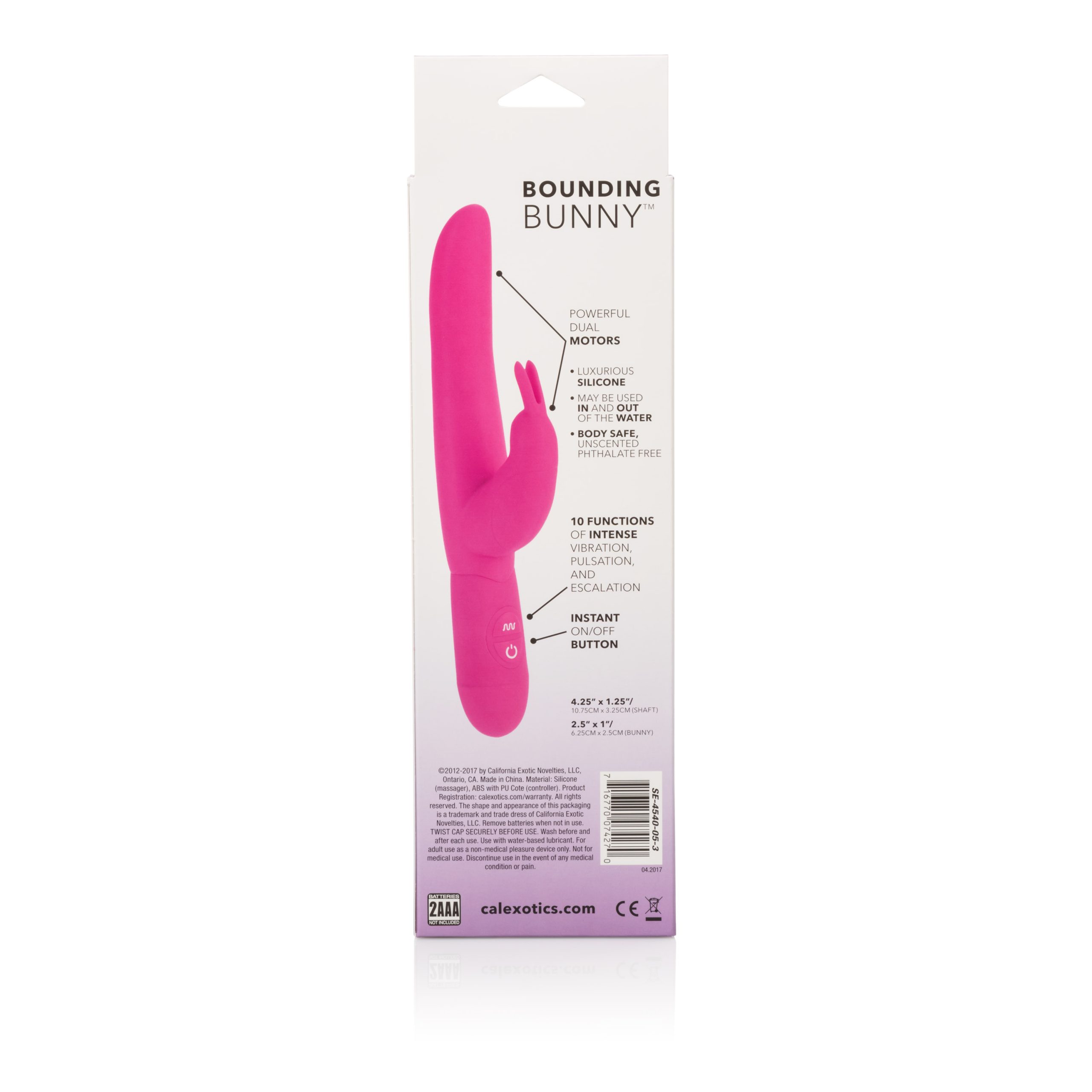 Posh 10-Function Silicone Bounding Bunny - Pink - Image 3