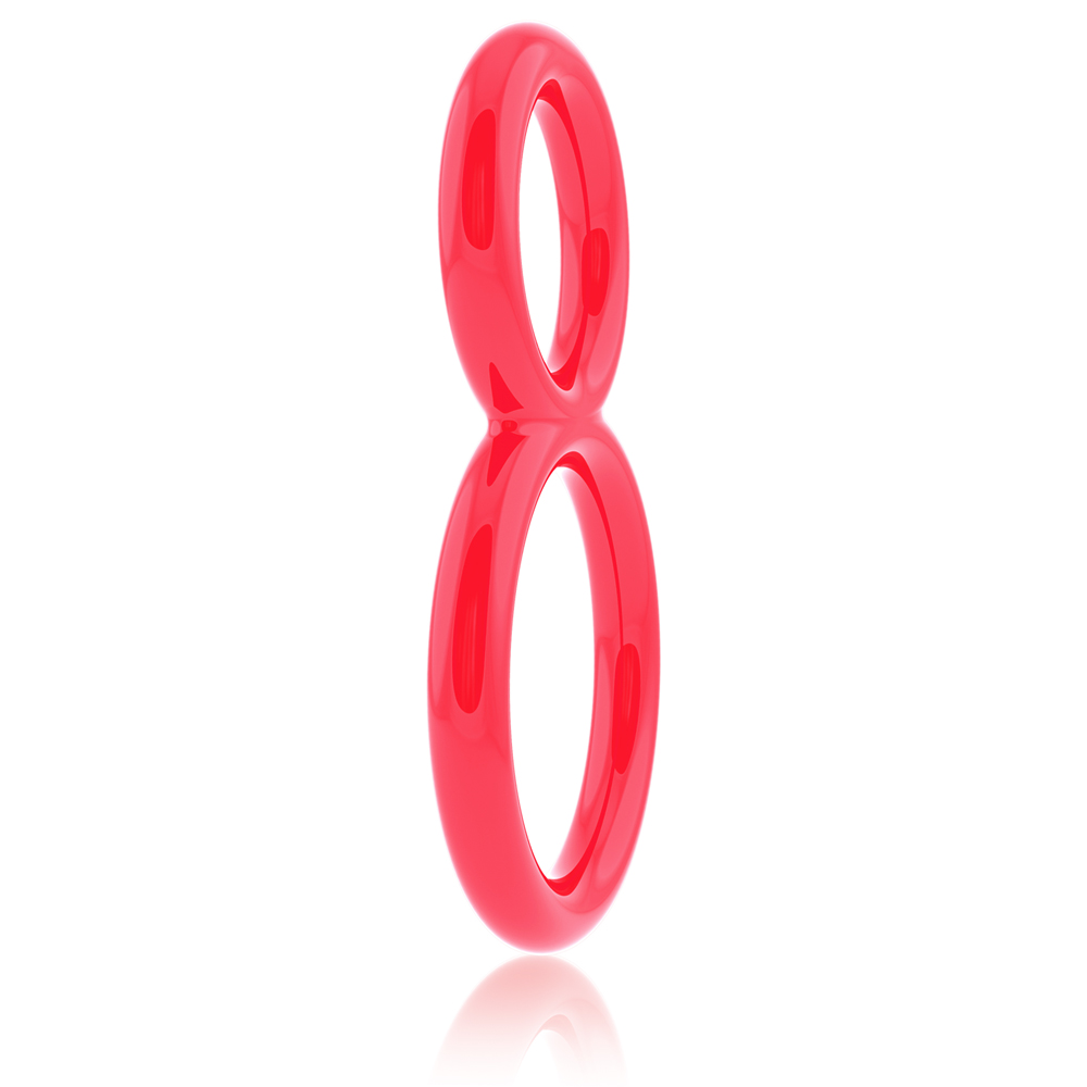 Ofinity Double Ring - Red - Image 3